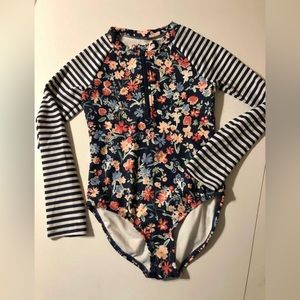 OshKosh Girls 8 Long Sleeve Swimsuit